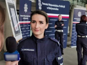 Ewelina raban-lewkowicz policjantka z wydziału patrolowo-interwencyjnego KMP w Białymstoku